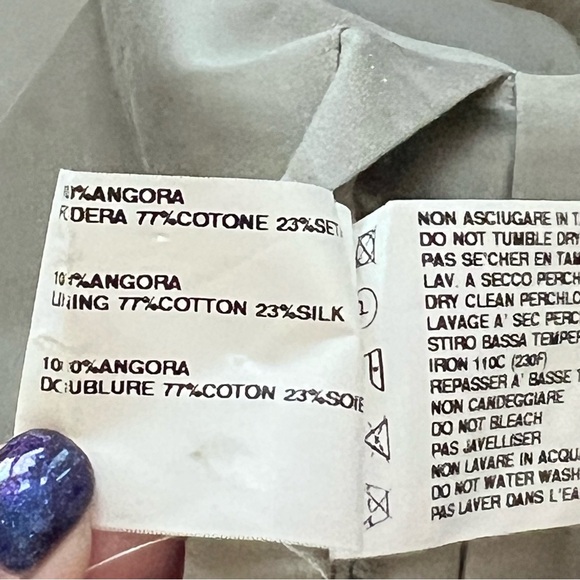 RICK OWENS Angora Wool Wrap Jacket - Picture 11 of 11